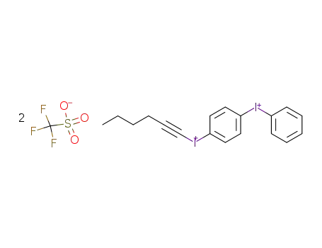 1-(1-hexynyliodonio)-4-phenyliodoniobenzene ditriflate