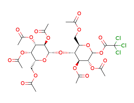 2,3,4-tri-O-acetyl-4-O-(2,3,4,6-tetra-O-acetyl-β-D-galactopyranosyl)-α/β-D-glucopyranosyl trichloroacetate