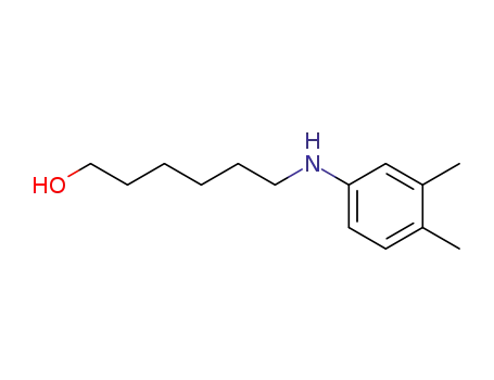 Molecular Structure of 189748-84-3 (1-Hexanol, 6-[(3,4-dimethylphenyl)amino]-)