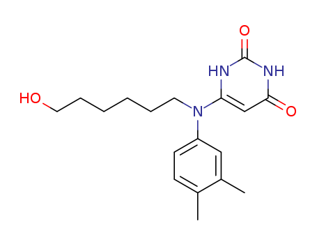 2,4(1H,3H)-Pyrimidinedione,  6-[(3,4-dimethylphenyl)(6-hydroxyhexyl)amino]-