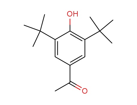 Molecular Structure of 14035-33-7 (3,5-DI-TERT-BUTYL-4-HYDROXYACETOPHENONE)