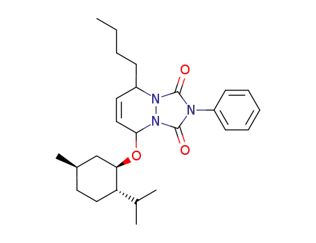 cis-5-butyl-2-phenyl-8-(l-menthyloxy)-5,8-dihydro-[1,2,4]triazolo[1,2-a]pyridazine-1,3-dione