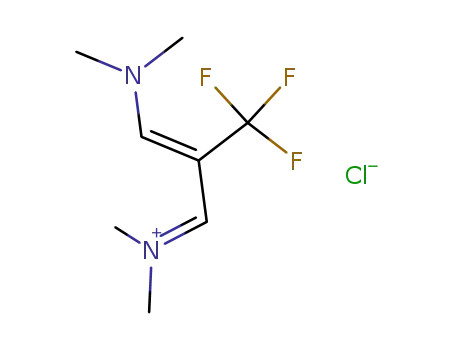 (Z)-N-(3-(dimethylamino)-2-(trifluoromethyl)allylidene)-N-methylmethanaminium chloride salt