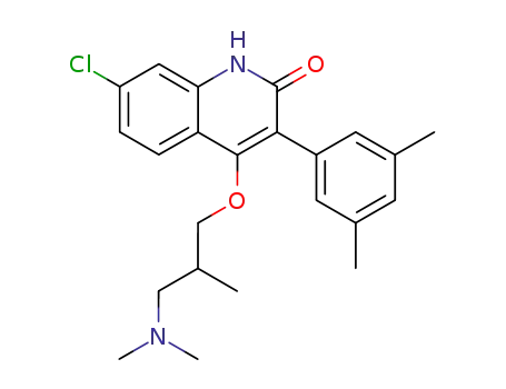 7-chloro-4-(3-dimethylamino-2-methyl-propoxy)-3-(3,5-dimethyl-phenyl)-1H-quinolin-2-one