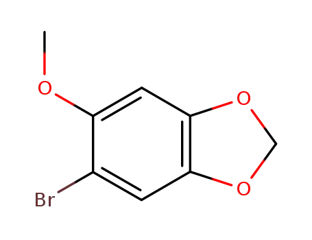 Molecular Structure of 10022-35-2 (1,3-Benzodioxole, 5-bromo-6-methoxy-)