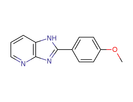 Molecular Structure of 63581-47-5 (1H-Imidazo[4,5-b]pyridine,2-(4-methoxyphenyl)- )