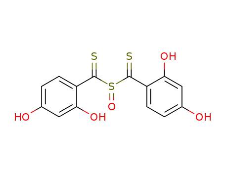 Molecular Structure of 344567-18-6 (1,3-Benzenediol, 4,4'-(sulfinyldicarbonothioyl)bis-)