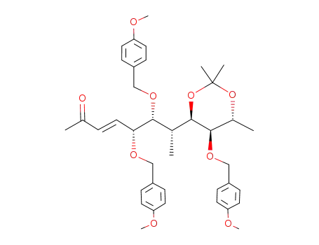(3E,5R,6R,7R)-5,6-bis-(p-methoxybenzyloxy)-7-[5-(R)-(p-methoxybenzyloxy)-2,2,6-(6R)-trimethyl-1,3-dioxan-4-(R)-yl]-oct-3-en-2-one