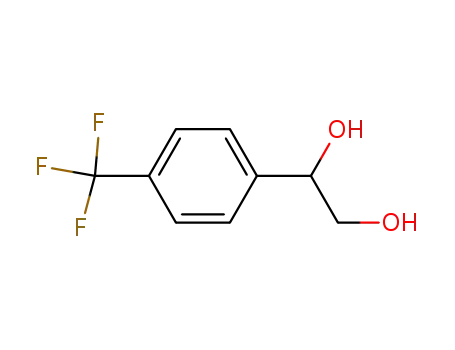 Molecular Structure of 175605-64-8 (1,2-Ethanediol, 1-[4-(trifluoromethyl)phenyl]-)
