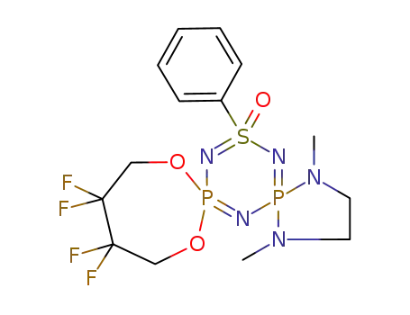 10,10,11,11-tetrafluoro-1,4-dimethyl-15-phenyl-8,13-dioxa-15λ4-thia-1,4,6,14,16-pentaaza-5λ5,7λ5-diphospha-dispiro[4.1.6.3]hexadeca-5(16),6,14-triene 15-oxide