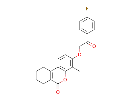 3-[2-(4-fluorophenyl)-2-oxoethoxy]-4-methyl-7,8,9,10-tetrahydro-6H-benzo[c]chromen-6-one