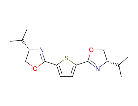 (-)-2,5-bis[4'-(S)-isopropyloxazolin-2'-yl]thiophene