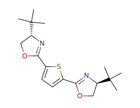 (+)-2,5-bis[4'-(S)-tert-butyloxazolin-2'-yl]thiophene