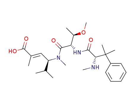 (E)-(S)-4-{[(2S,3R)-3-Methoxy-2-((S)-3-methyl-2-methylamino-3-phenyl-butyrylamino)-butyryl]-methyl-amino}-2,5-dimethyl-hex-2-enoic acid