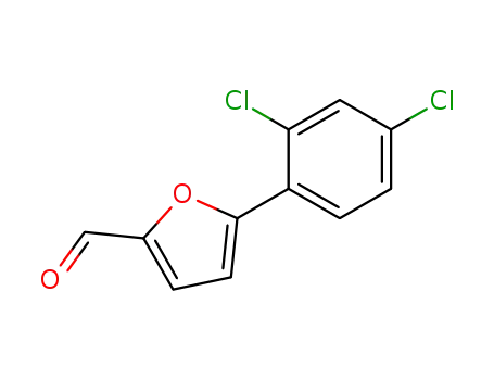 Molecular Structure of 56300-69-7 (5-(2 4-DICHLOROPHENYL)FURFURAL  97)