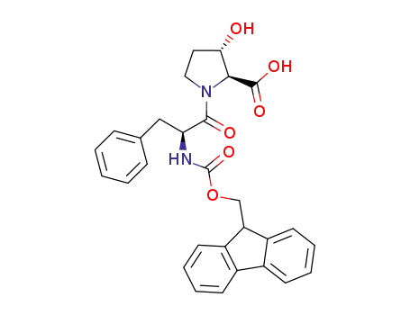 Molecular Structure of 847978-88-5 (L-Proline,
N-[(9H-fluoren-9-ylmethoxy)carbonyl]-L-phenylalanyl-3-hydroxy-, (3S)-)