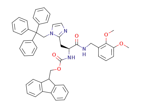 {1-(2,3-dimethoxy-benzylcarbamoyl)-2-[1-(2,2,2-triphenyl-ethyl)-1H-imidazol-2-yl]-ethyl}-carbamic acid 9H-fluoren-9-ylmethyl ester