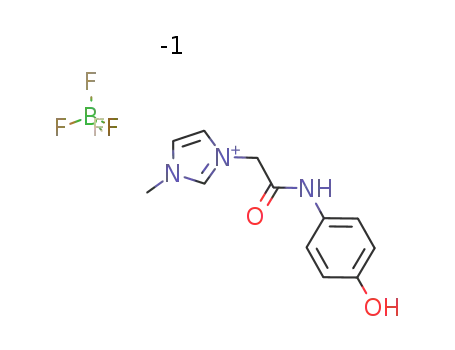 1-[(4-hydroxyphenylcarbomoyl)methyl]-3-methylimidazolium tetrafluoroborate