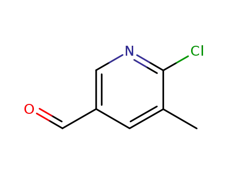 Molecular Structure of 176433-43-5 (6-CHLORO-5-METHYLPYRIDINE-3-CARBALDEHYDE)