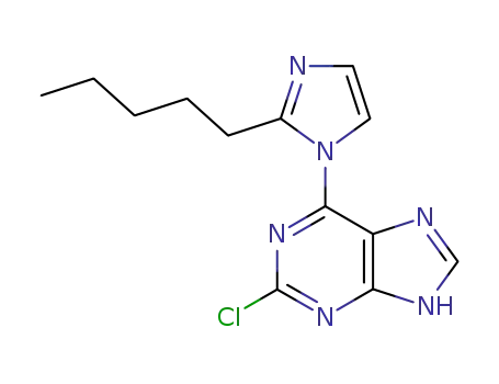2-chloro-6-(2-pentylimidazol-1-yl)purine