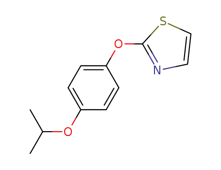 Molecular Structure of 929118-32-1 (Thiazole, 2-[4-(1-methylethoxy)phenoxy]-)