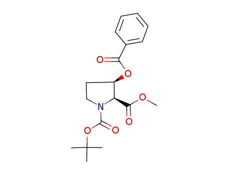 (2S,3R)-N-tert-Butoxycarbonyl-3-benzoyloxy-2-pyrrolidinecarboxylic acid methyl ester