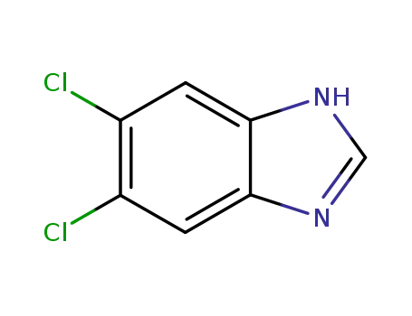 Molecular Structure of 6478-73-5 (5,6-DICHLOROBENZIMIDAZOLE)