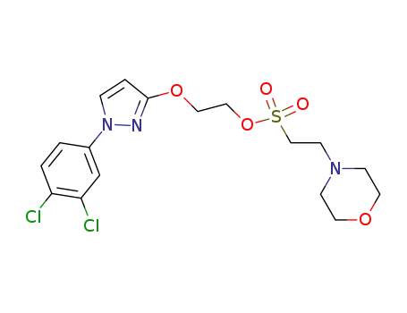 2-[1-(3,4-dichlorophenyl)-1H-pyrazol-3-yloxy]ethyl 2-morpholinoethanesulfonate