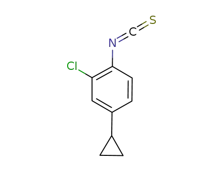 Molecular Structure of 871477-11-1 (Benzene, 2-chloro-4-cyclopropyl-1-isothiocyanato-)
