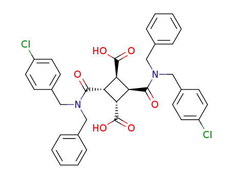 (1α,2β,3β,4α)-1,3-Di[N-benzyl-N-(4-chlorobenzyl)aminocarbonyl]cyclobutane-2,4-dicarboxylic acid