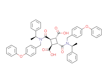 (1α,2β,3β,4α)-1,3-Di[N-(S)-α-Methylbenzyl-N-(4-phenoxybenzyl)-aminocarbonyl]cyclobutane-2,4-dicarboxylic acid