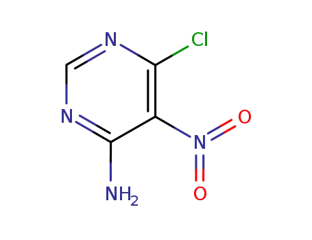 Molecular Structure of 4316-94-3 (6-CHLORO-5-NITROPYRIMIDIN-4-AMINE)