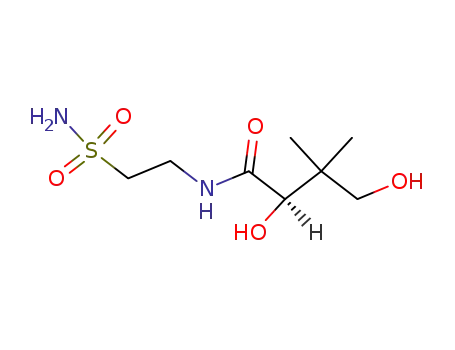 2-pantoylamino-ethanesulfonic acid amide; (N-D-pantoyl-taurin)-amide