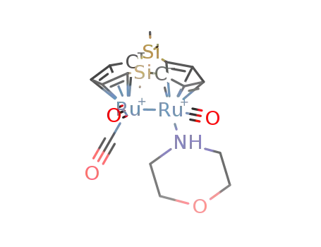 [(η5-C5H3)2(SiMe2)2]Ru2(CO)3(morpholine)