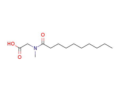 Molecular Structure of 2671-91-2 (Glycine, N-methyl-N-(1-oxodecyl)-)