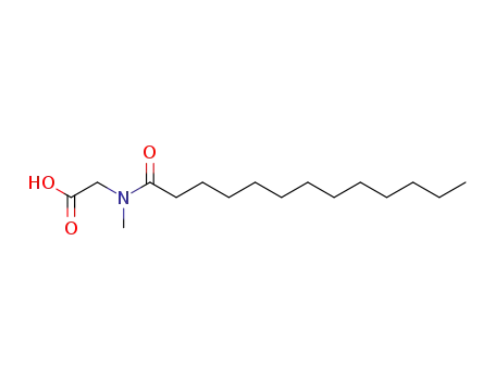 Molecular Structure of 83871-14-1 (Glycine, N-methyl-N-(1-oxotridecyl)-)