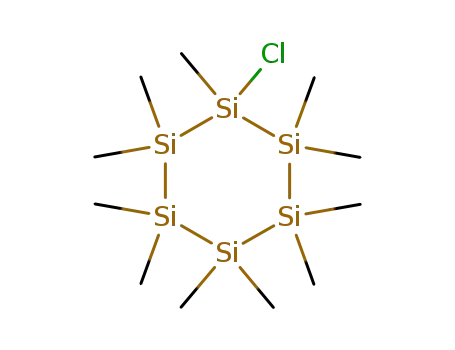 Molecular Structure of 23118-87-8 (Cyclohexasilane, chloroundecamethyl-)