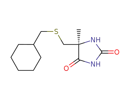 (S)-5-(cyclohexylmethyl)sulfanylmethyl-5-methylimidazolidine-2,4-dione