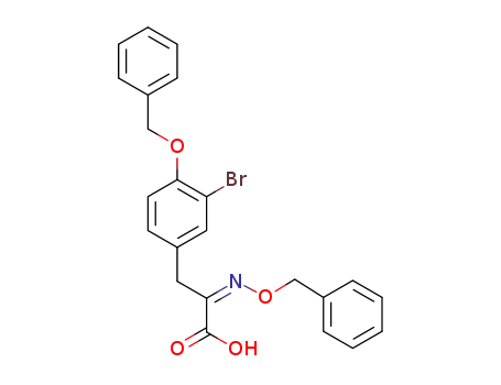 3-(4-benzyloxy-3-bromo-phenyl)-2-[(Z)-benzyloxyimino]-propionic acid