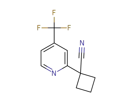 1-[4-(trifluoromethyl)pyridin-2-yl]cyclobutanecarbonitrile
