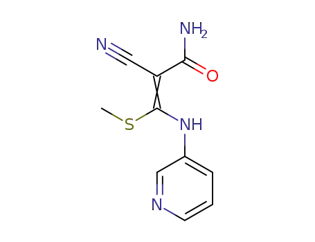 2-cyano-3-(methylthio)-3-(pyridin-3-ylamino)acrylamide