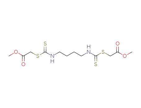 (4-Methoxycarbonylmethylsulfanylthiocarbonylamino-butylthiocarbamoylsulfanyl)-acetic acid methyl ester