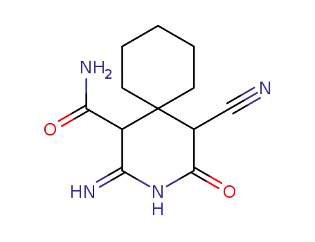 5-cyano-2-imino-4-oxo-3-aza-spiro[5.5]undecane-1-carboxylic acid amide