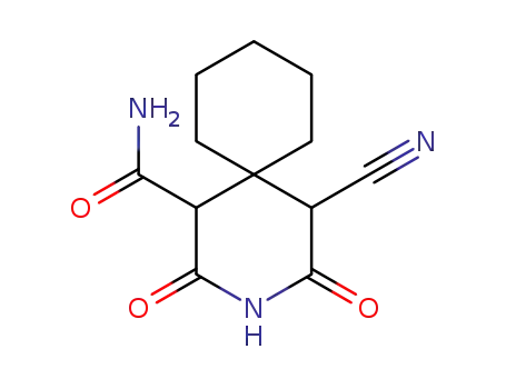 3-carbamoyl-5-cyano-4-spirocyclohexanepiperidine-2,6-dione
