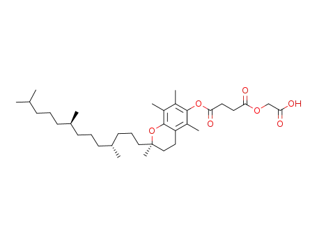 3-(D-α-tocopheryloxycarbonyl)propionyloxyacetic acid