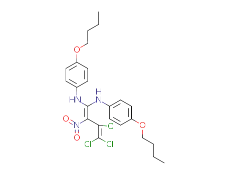 N,N'-bis(4-butoxyphenyl)-3,4,4-trichloro-2-nitrobuta-1,3-diene-1,1-diamine