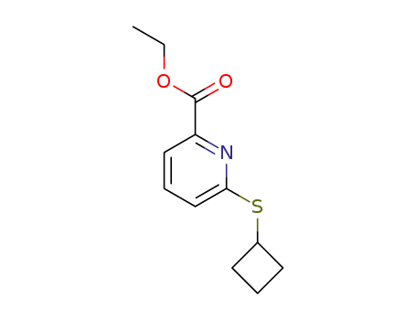 6-cyclobutylsulfanylpyridine-2-carboxylic acid ethyl ester