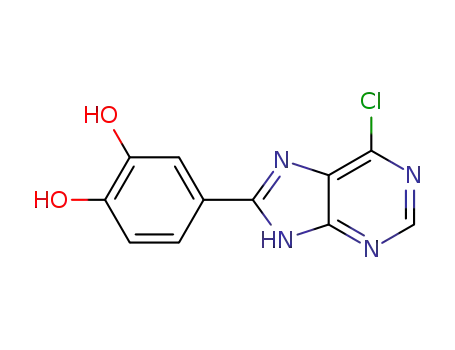 6-chloro-8-(3,4-dihydroxyphenyl)-9H-purine
