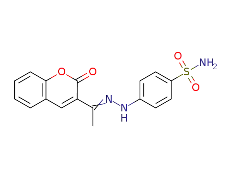 4-(2-(1-(2-oxo-2H-chromen-3-yl)ethylidene)hydrazineyl)benzenesulfonamide