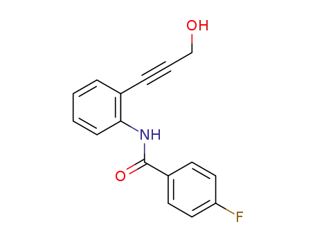 4-fluoro-N-[2-(3-hydroxy-prop-1-ynyl)-phenyl]-benzamide